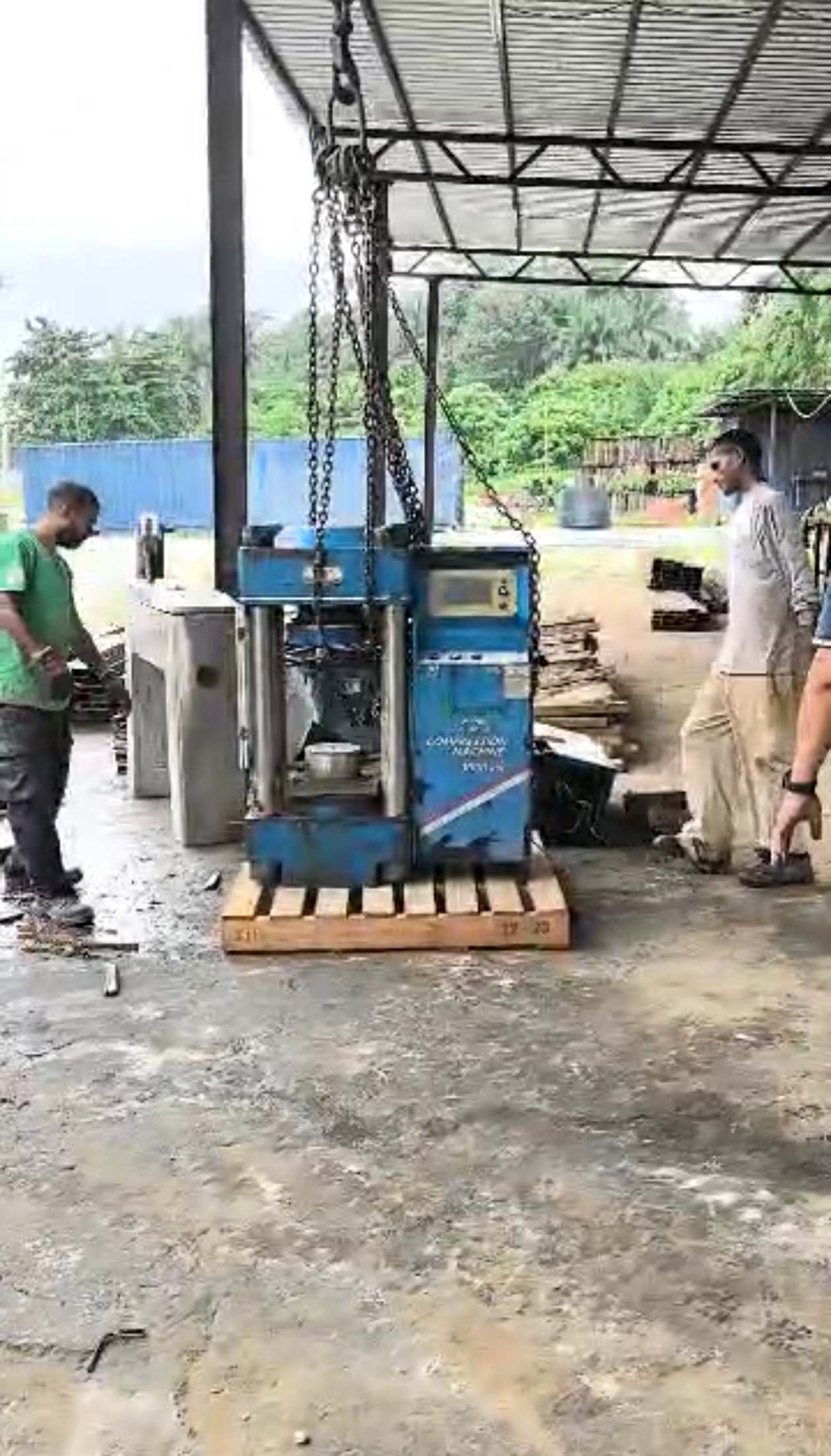 After pallet replace